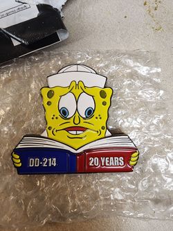 Spongebob challenge coin