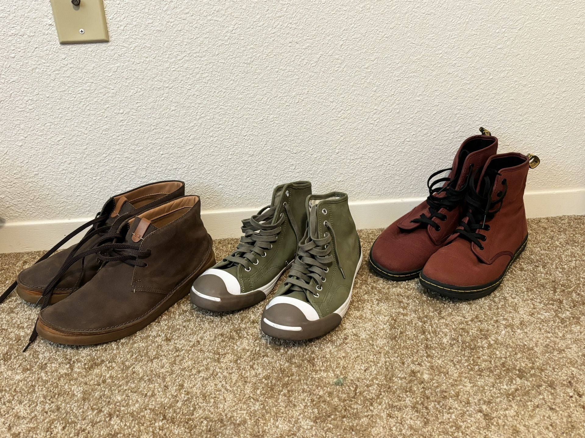 $25 Each, Clarks, Converse, Dr Martens