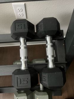 Set of 15lb Dumbells