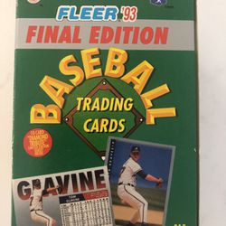 Fleer 1993 Final Edition Baseball Trading Cards