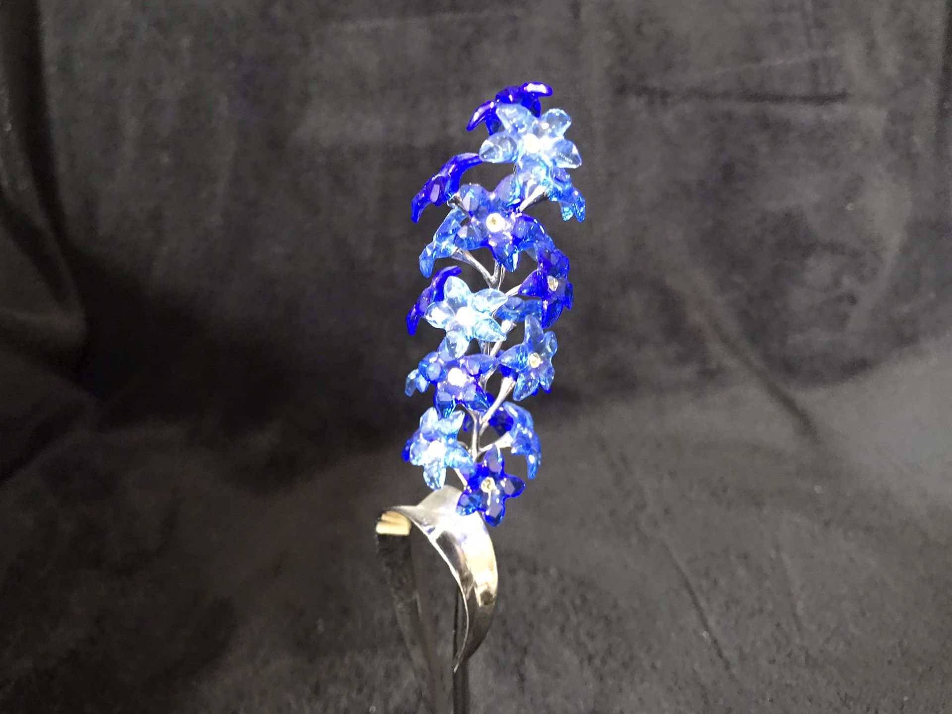 Swarovski Flower Paradise Dindori Blue Sapphire #677990 ~ Part of the Exotic Flowers Collection ~ Retired 2008 ~ **20% Off ‘Stay Safe, Stay Home’ Sa