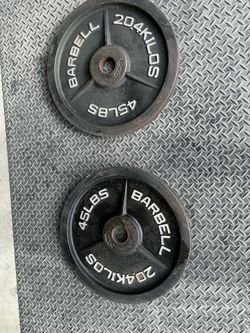 2 x 45 lb Olympic Plates