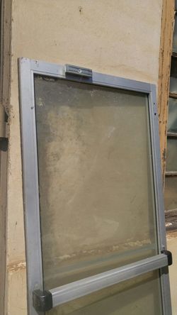 Amazing Commercial double glass aluminum storefront entry door YOU MUST PICK UP YOURSELF WE DO NOT DELIVER