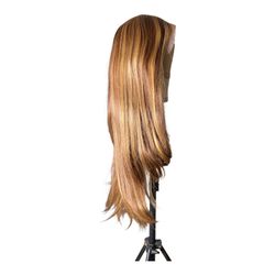 Long Honey Blonde Highlighted Lace Front Wig – 22" Layered Body Wave