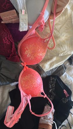 Pink Sequin Push-Up Bra