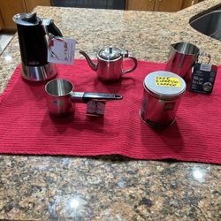 New Mocha Espresso Coffee Maker Tea Milk Warmer & Free Lilly Espresso Coffee Complete Set 12$.