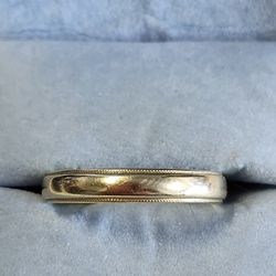 Solid 14k Gold Wedding Ban Ring 1950s