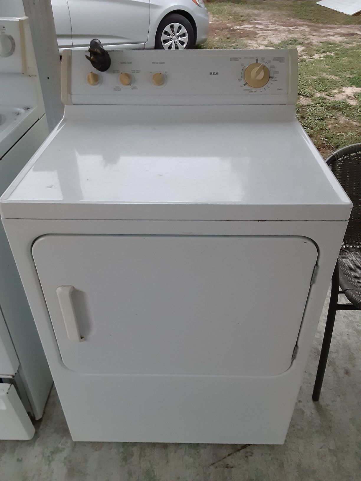 Washer dryer and electrical stove