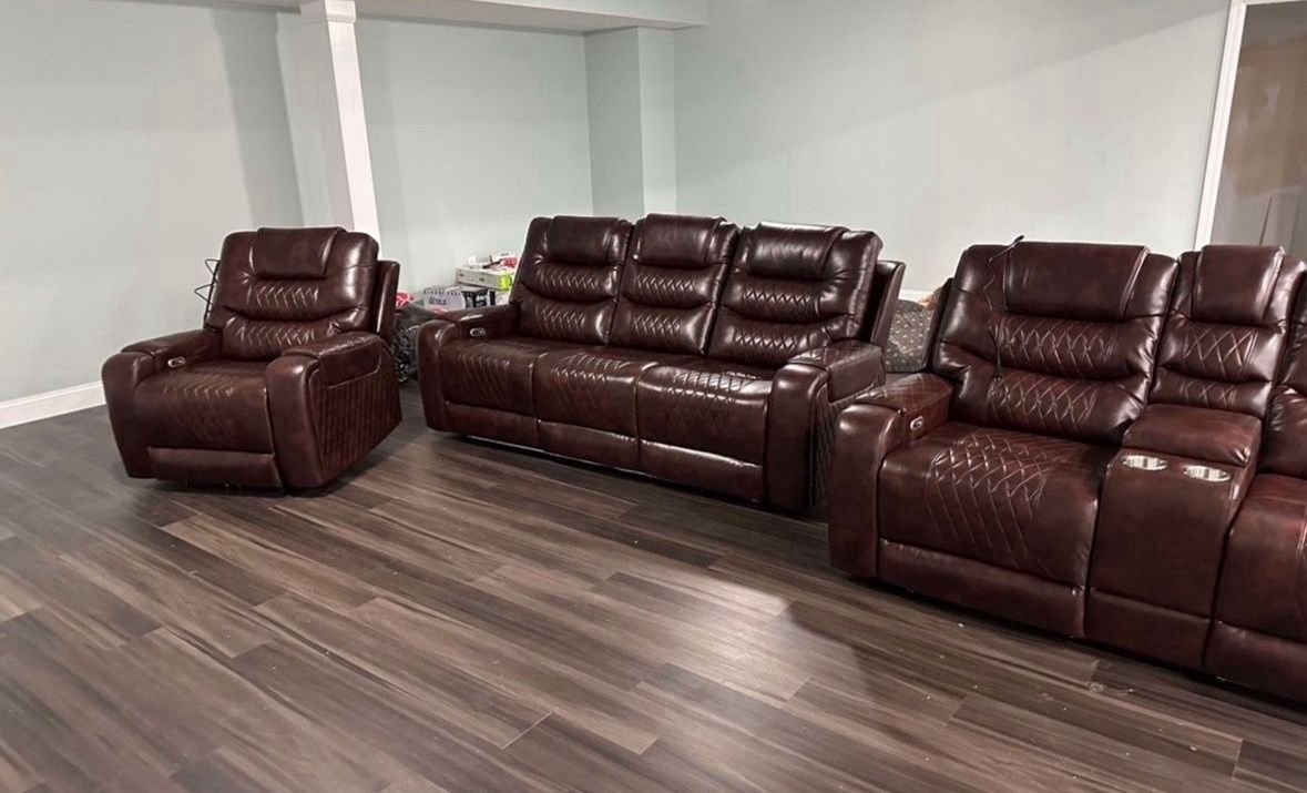 Brand New Power Reclining Couch Set