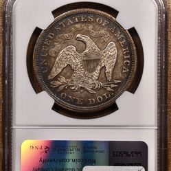 1872-S Liberty Seated dollar, NGC XF45, Rare, 9000 mintage! DavidKahnRareCoins