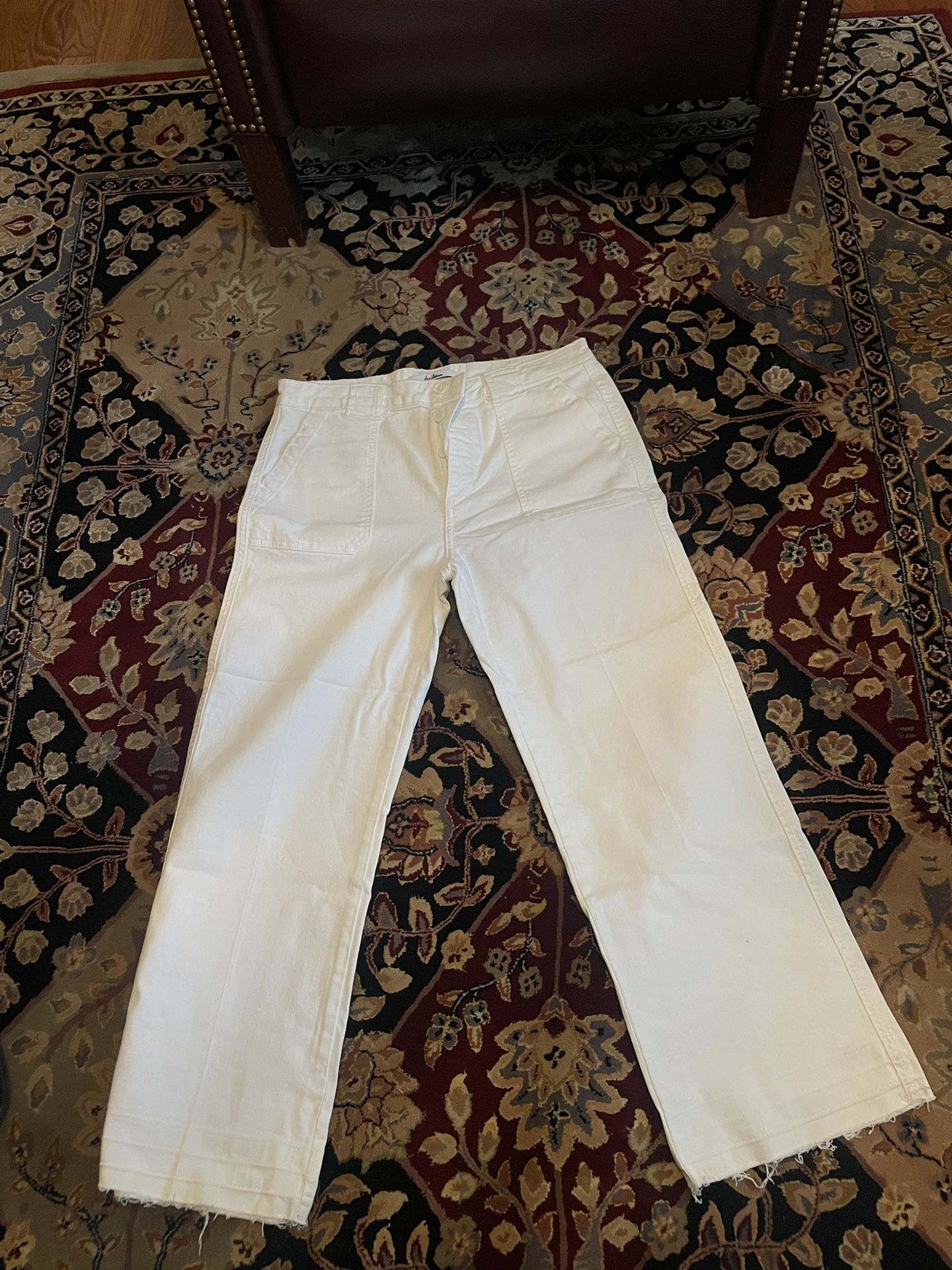 Flaired Denim White Jeans
