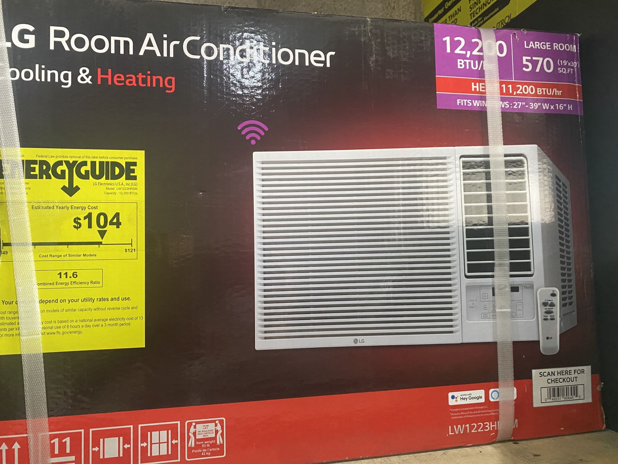 LG 12200btu Heat & Air Conditioner