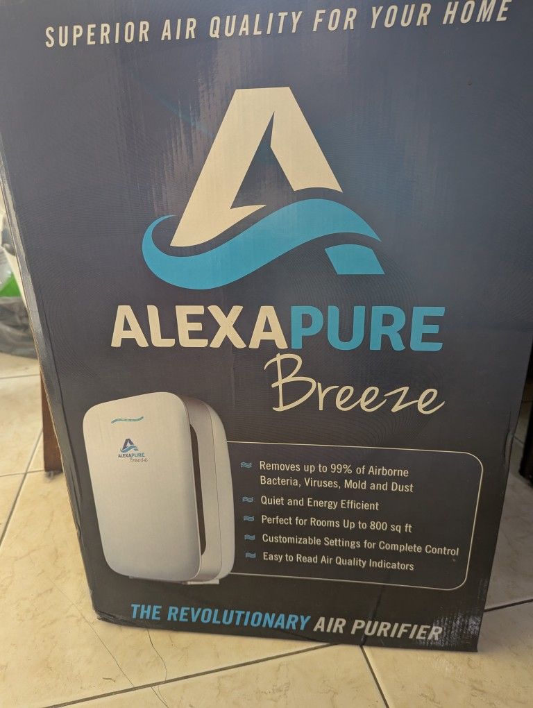 AlexaPure Breeze True HEPA Air Purifier Sterilizer
