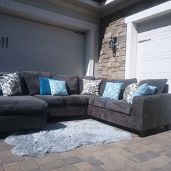 Large Comfy Sectional Sofá With Chaise 