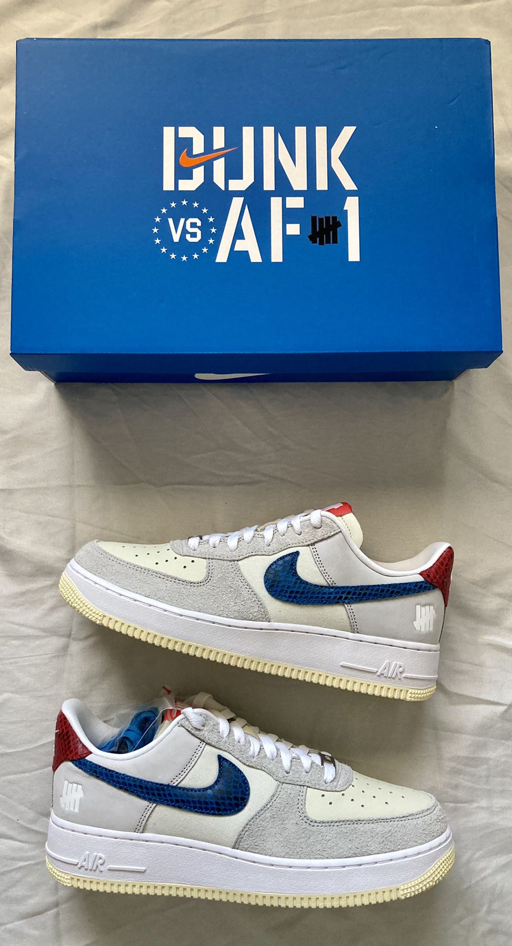 Undefeated x Nike Air Force 1 “5 On It” Size 9.5