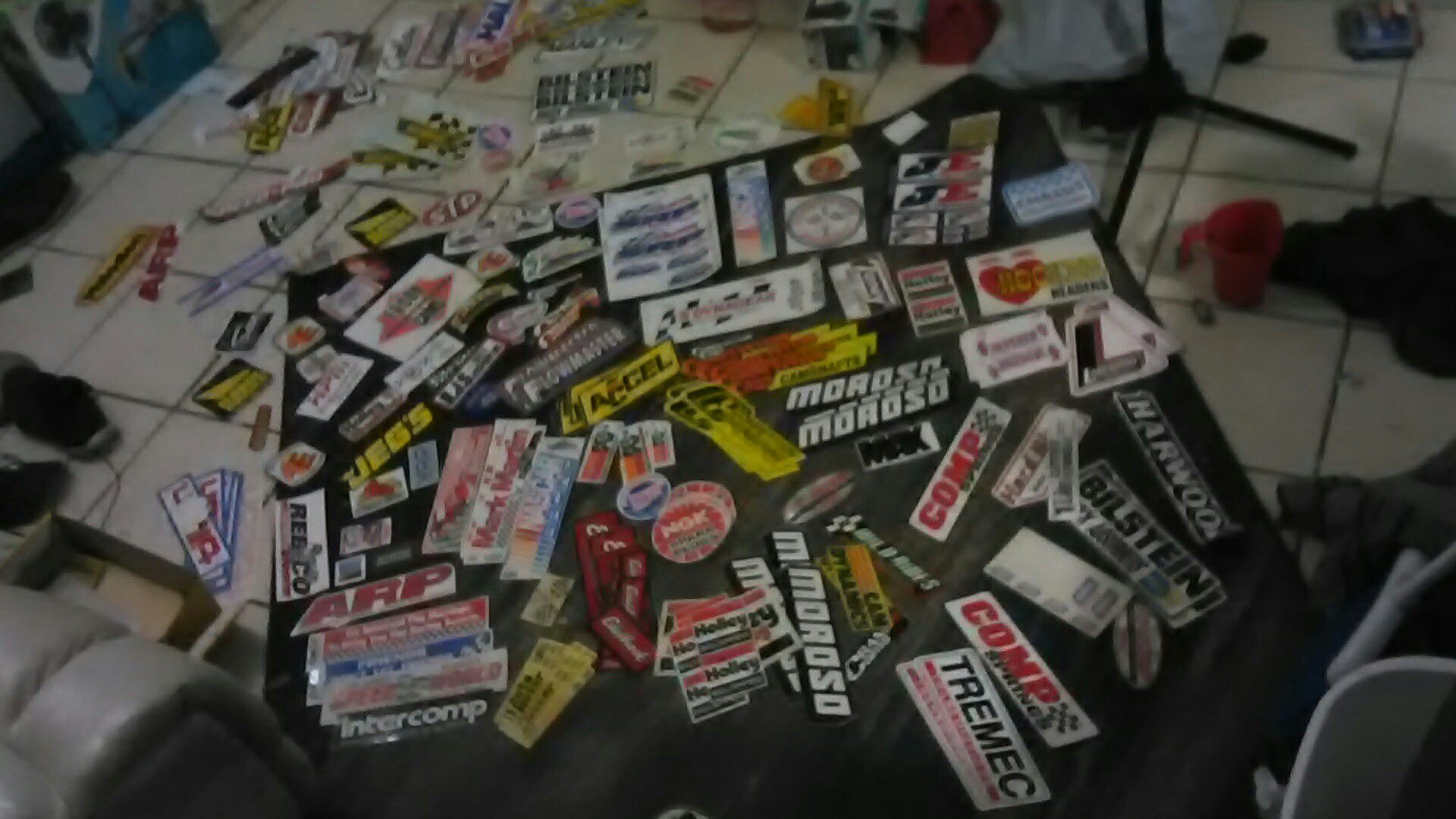 100's of race car parts decals!!!!!!!