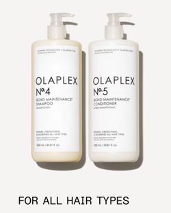 Olaplex large size bottles, shampoo and conditioner