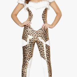 Sexy Cheetah Bodysuit Costume 