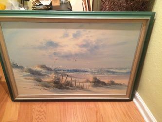 Signed sea scape