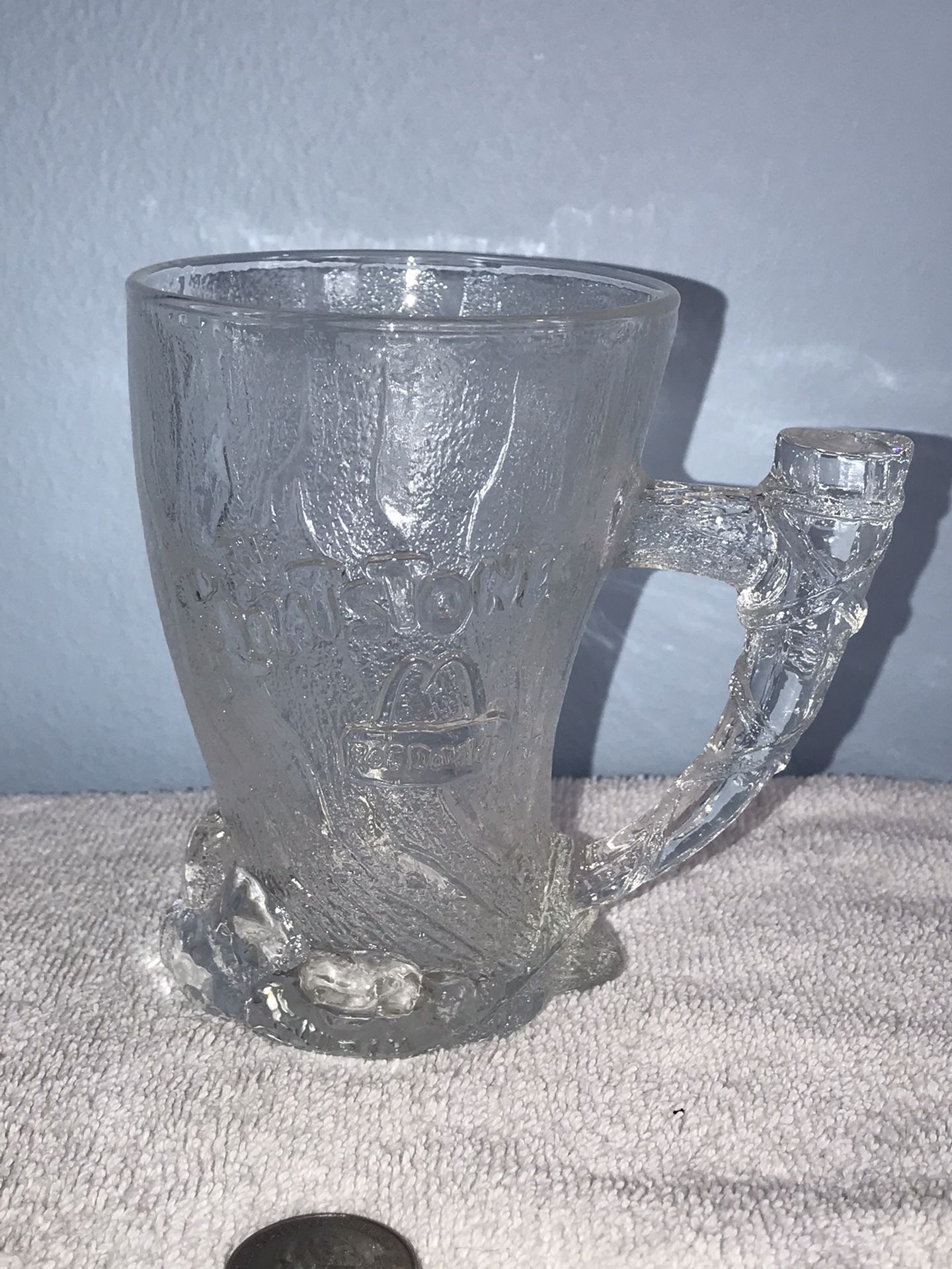 Vintage collectible McDonald’s Flintstones glass cup
