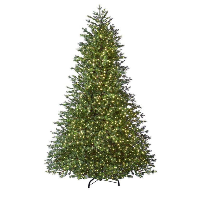 7.5 ft Elegant Grand Fir LED Pre-Lit Artificial Christmas Tree with Timer with 2000 Warm White Lights