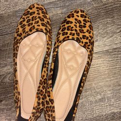 Leopard Print Flats
