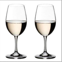 Set Of 2 Riedel Viognier/Vinum Chardonnay Wine Glasses, H8.5”