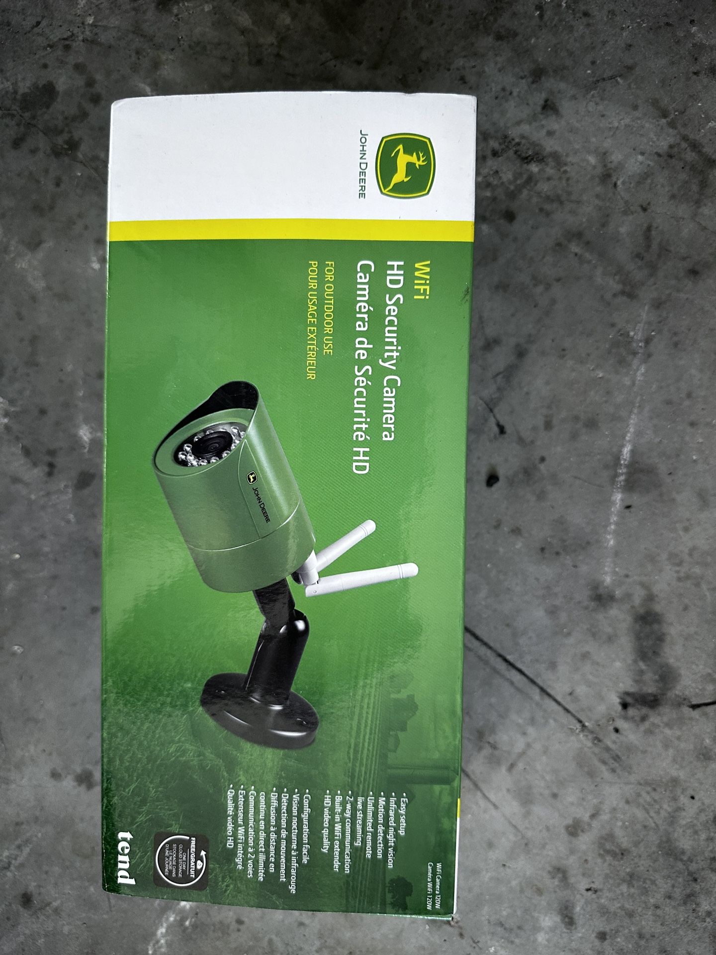 John Deere Deere120W outdoor WiFi camera compatible Tend Insights Isecurity