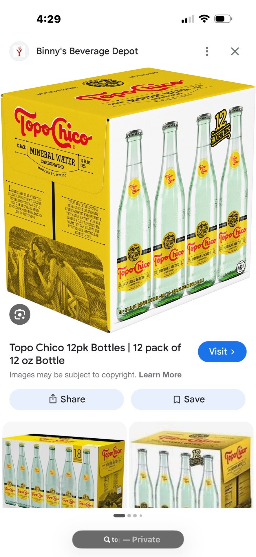 Case of 12 topo Chico