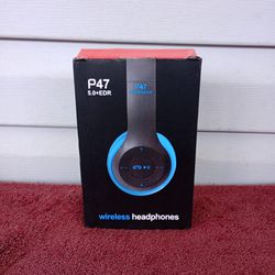 Blue P47 Wireless Headphones Headset
