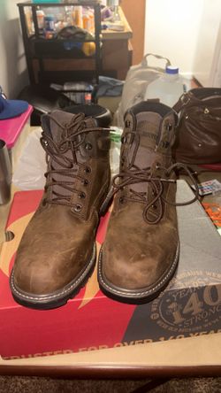 Wolverine Floorhand WP Steel Toe Work Boots (Dark Brown) - Size 10.5