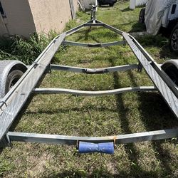 Galvanized Boat trailer selling it as is