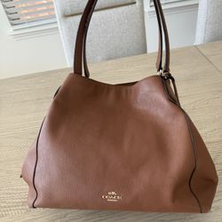  Vintage COACH Edie 33547 Shoulder Bag – Saddle Leather