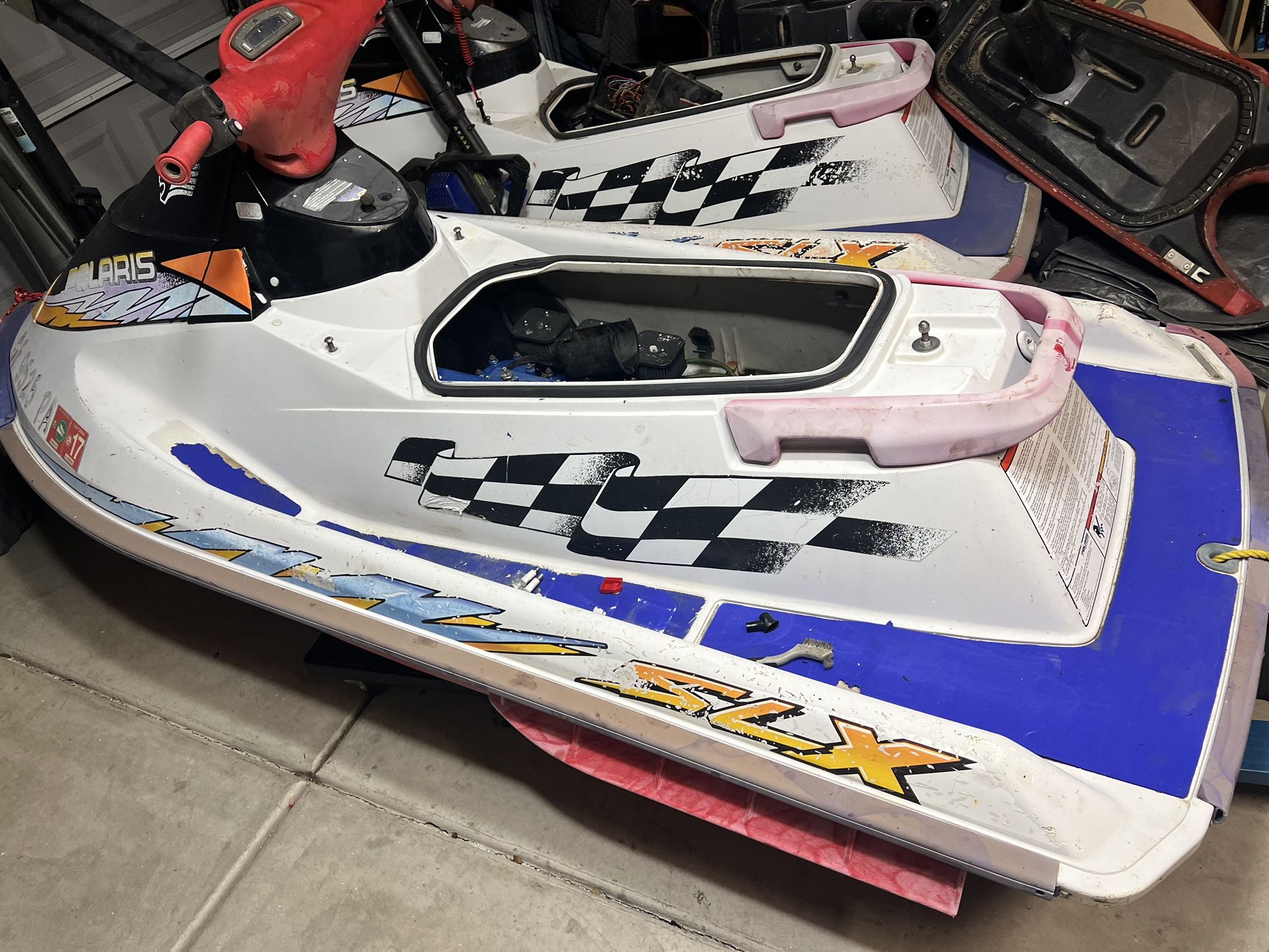 2 Polaris SLX. Wave Runners/jet Skis Both For $600