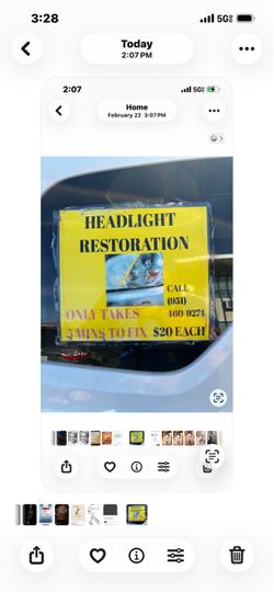 Headlights Restoration done professionally in Riverside...I come to you $20 Each Headlight