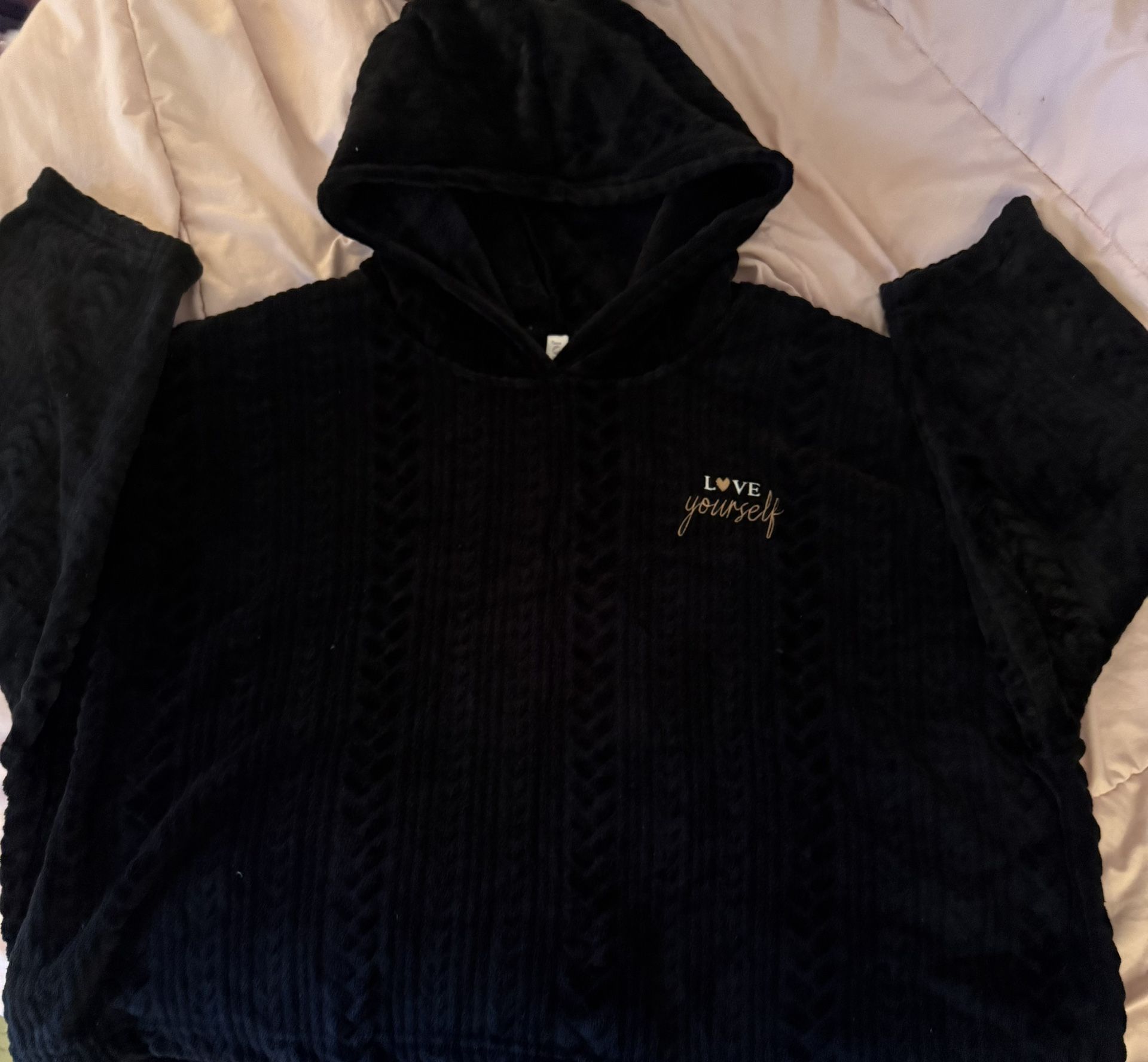 Black Shirt Hoodie