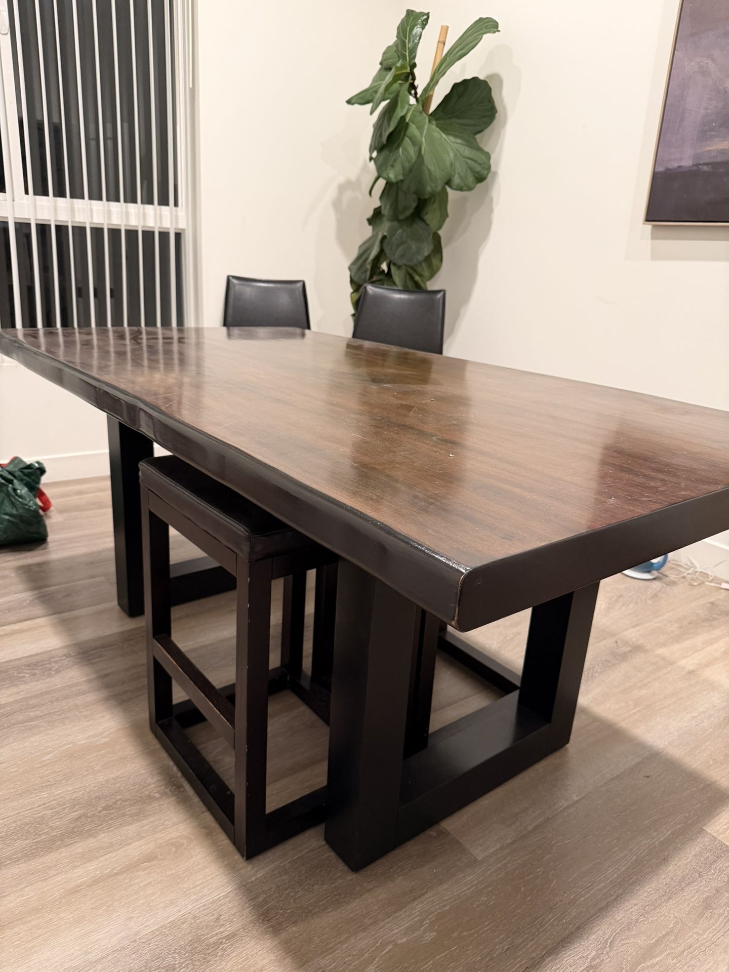 Wooden dining table 