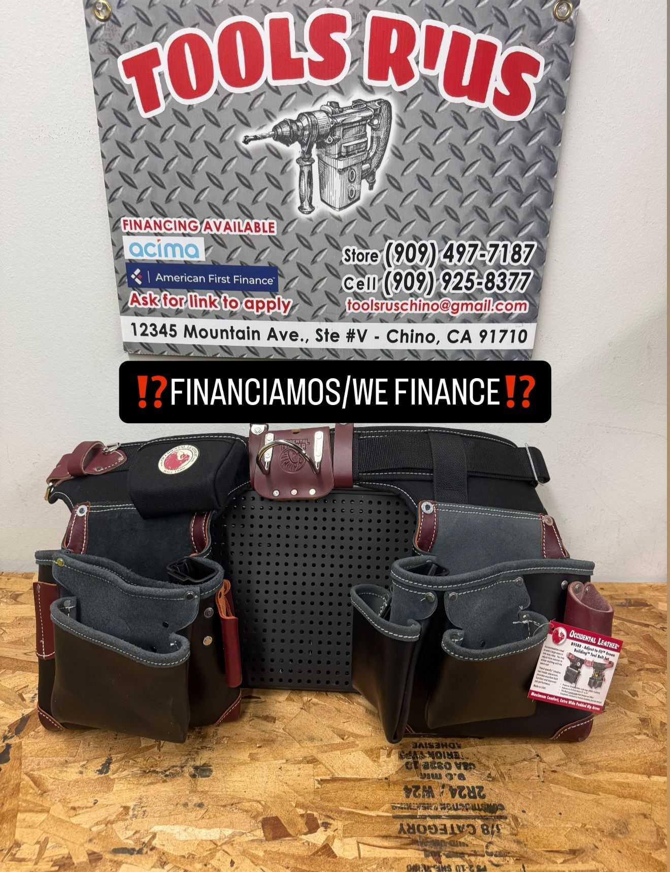B9588 OCCIDENTAL Adjust To Fit Green Building Tool Belt Set**(FINANCIAMOS/WE FINANCE)**