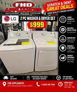 LG washer and dryer set