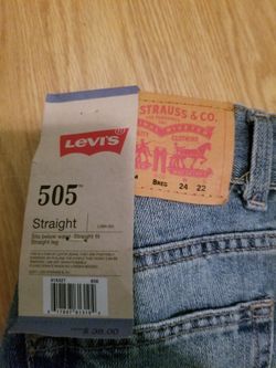 Levi 505 jeans..Youth size 24x22..Brand New!
