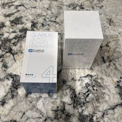 Clarus Glass Board Dry-Erase Markers, 4 Colors Black/Blue/Red/Green