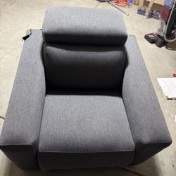 Nevio Fabric Power Headrest Power Recliner Chair