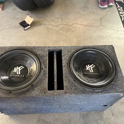 Two 12”s Hifonics with Box