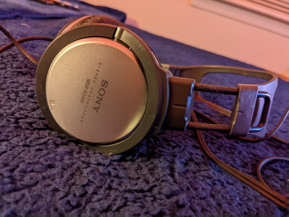 Sony Stereo Headphones. Lightly Used, Great Sound Considering They're Over Ten Years Old...