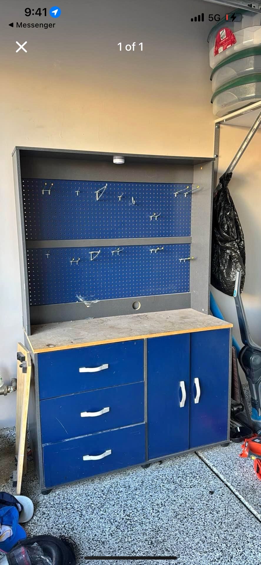 Garage Work Table/Tool Cabinet