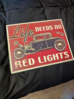 Vintage looking automotive sign