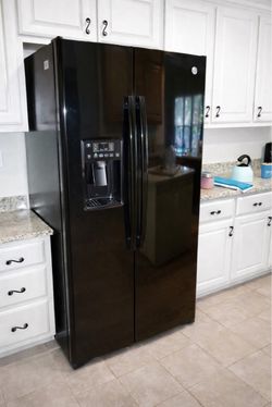 Black refrigerator