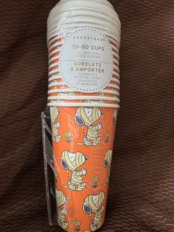 Snoopy Halloween To-Go Cups 12-Pack 16oz