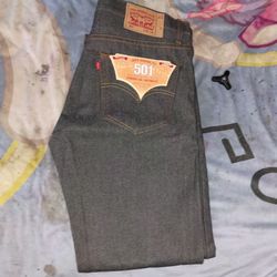 501 Levi's charcoal black size 36 30