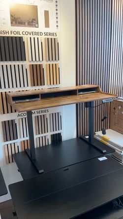 47 inches brand new brown standing desk